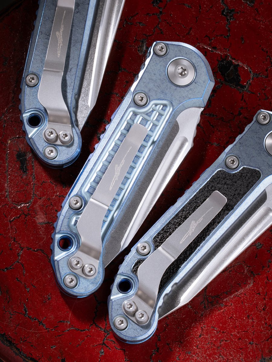 microtechknives's tweet photo. Marfione Select Ice Blue Titanium L.U.D.T.ยฎย
#MicrotechKnives #LUDT #MarfioneSelect #TitaniumTuesday #PrecisionCraftsmanship #MadeInUSA https://t.co/d41nFzSuKX