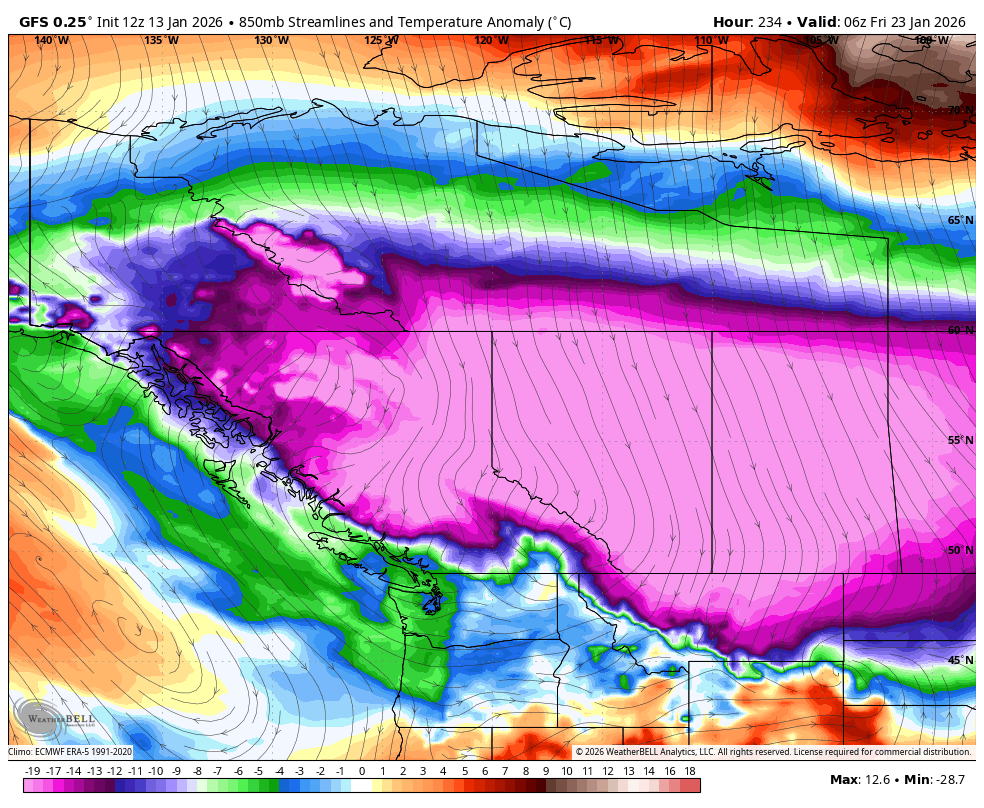 Euro is now on board with the GFS. 
#BCWx #BCCold #PNW #Trending #Winter #West