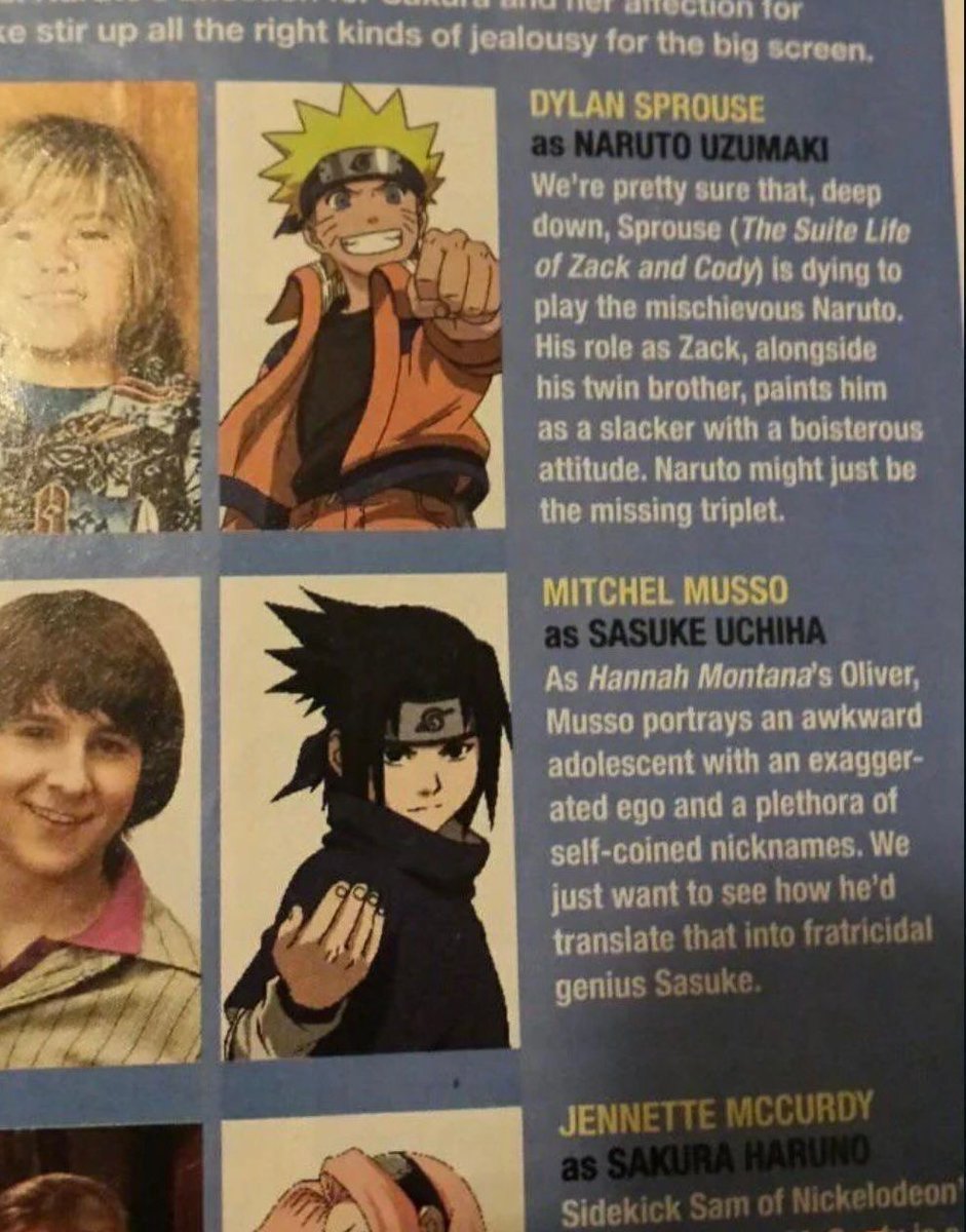 retro_anime's tweet image. When a teen magazine made a casting call for a Naruto live action back in the 2000s