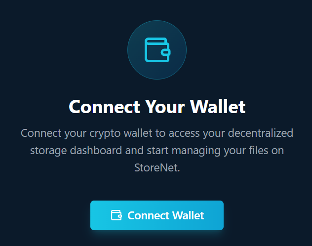 StoreNet_01's tweet image. Ready to own your cloud? It all starts here.
No sign-ups, no middlemen - just you, your wallet, and total control over your data.
✅Access your dashboard
✅Manage files securely
✅Start storing in minutes
Connect now and start today with StoreNet.

#DataFreedom #StoreNet