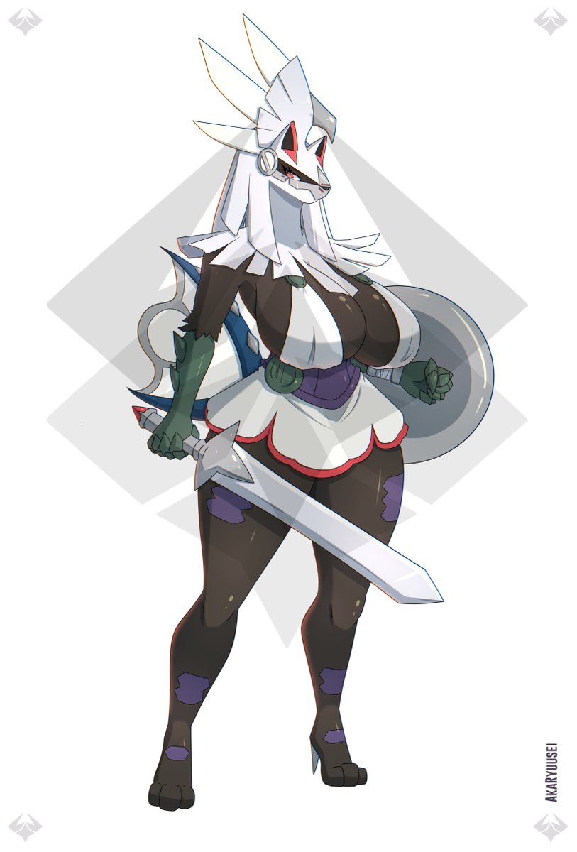 Gladiator Silvally is willing to fight for you. Will you claim her? - New Adoptable

#oc #furryartists #シルヴァデ #pokemon