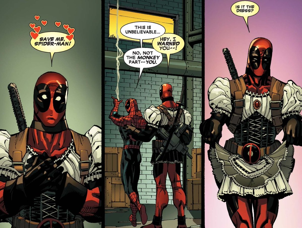 TheDeadpoolian's tweet image. I'm holding out for Wade's maid outfit in Rivals.

Deadpool (2008) #20