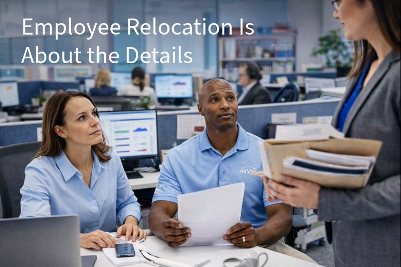 AirVanMoving's tweet photo. Employee relocation isn’t about distance.
It’s about details.
Timelines, housing, shipment coordination, and communication all intersect under tight deadlines. Getting it right takes planning — not guesswork.

#EmployeeRelocation #TalentMobility #Logistics https://t.co/MWcsb2tFTd