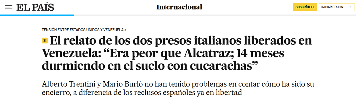 EmmaRincon's tweet image. Imaginen si así tienen a los extranjeros, cómo tendrá el régimen a los presos políticos venezolanos. 

Imaginen si esto lo pública El País, que es básicamente una subsidiaria del PSOE, la realidad es los centros de tortura de Venezuela. Todavía hay unos 800 allí.
