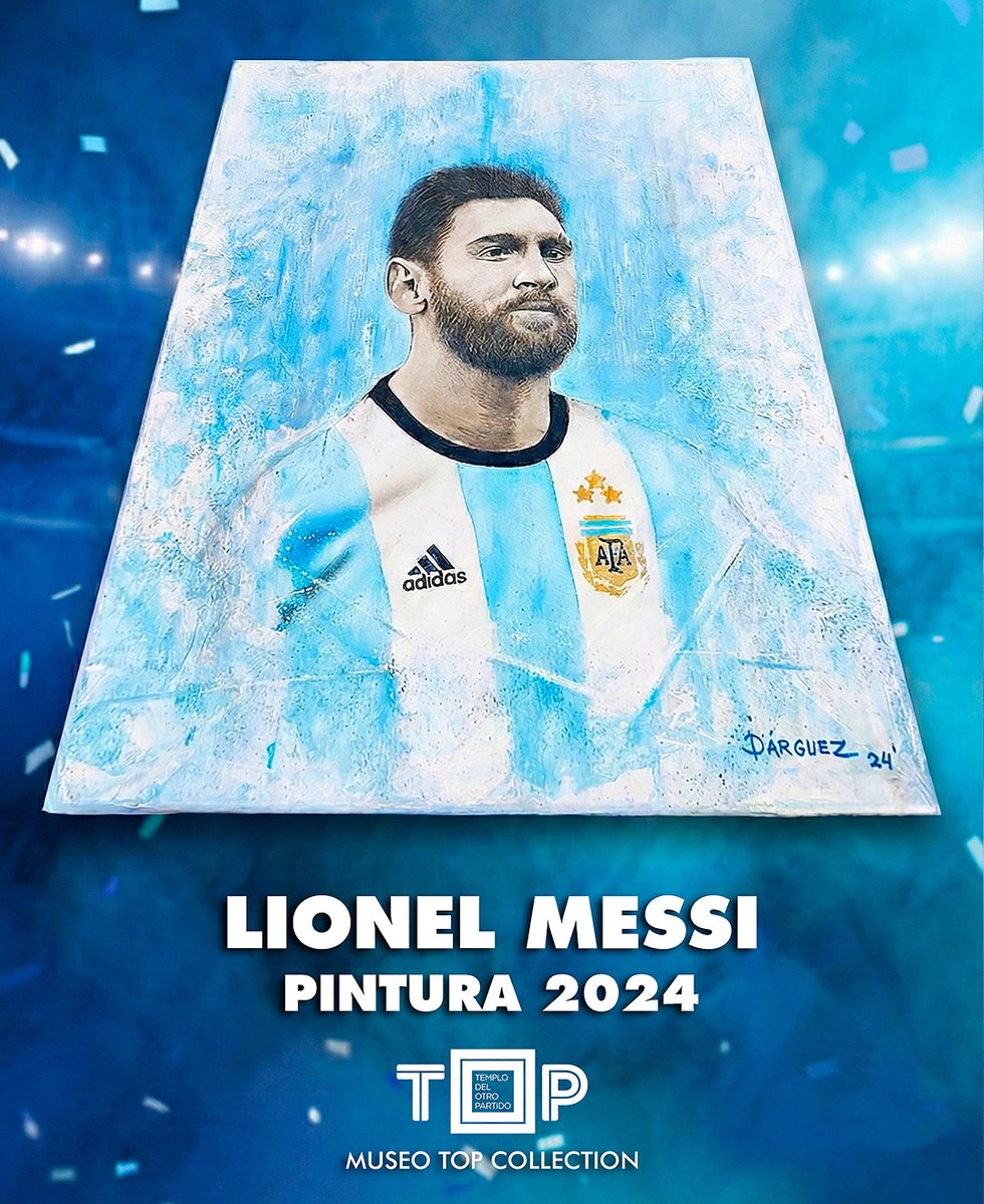 MuseoTOP's tweet image. 13-01-2026. La magia del 10: Pintura de Lionel Messi brilla en el TOP, el Museo de Marketing Deportivo de Claudio Destéfano. Historia completa en Instagram 👉 @museoTOP. Contenido: @mlopezarce #LionelMessi #Messi #MarketingDeportivo #MuseoTOP