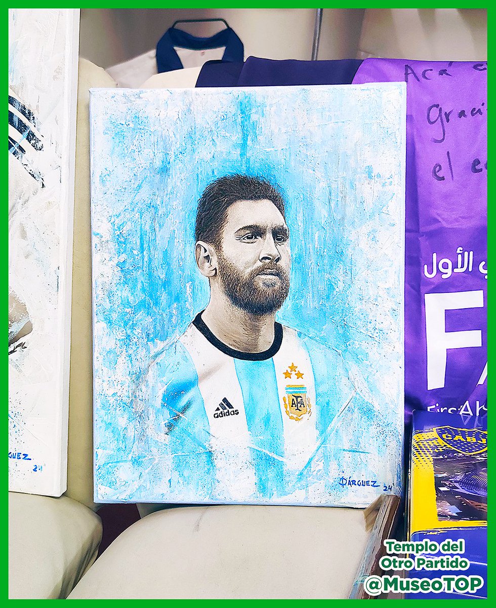 MuseoTOP's tweet image. 13-01-2026. La magia del 10: Pintura de Lionel Messi brilla en el TOP, el Museo de Marketing Deportivo de Claudio Destéfano. Historia completa en Instagram 👉 @museoTOP. Contenido: @mlopezarce #LionelMessi #Messi #MarketingDeportivo #MuseoTOP