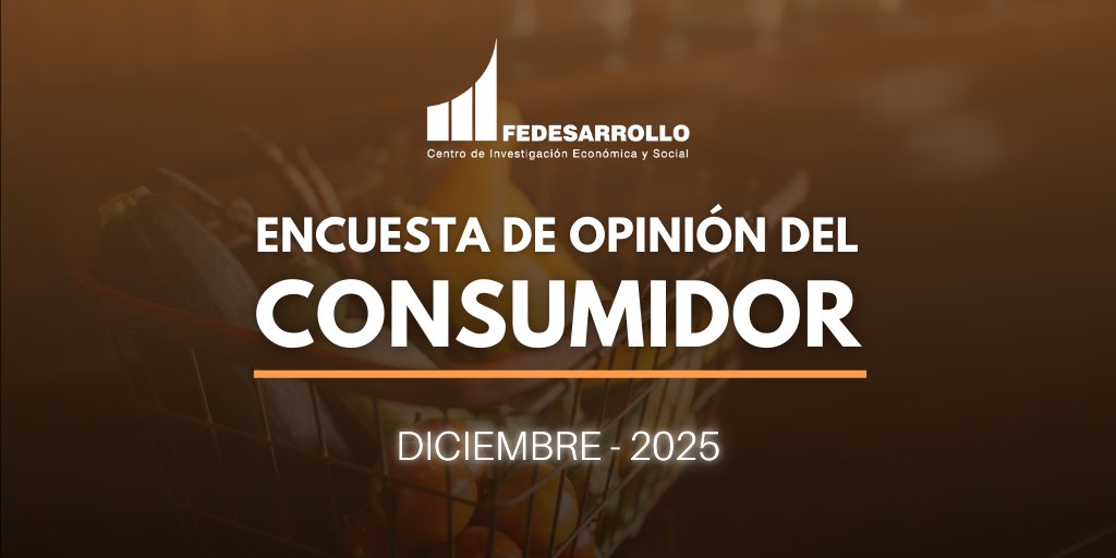 Fedesarrollo's tweet image. #EOC | Encuesta de Opinión del Consumidor, resultados de diciembre de 2025 ¡Disponibles! 📊.    

Amplíe la información aquí👉🏼 hdl.handle.net/11445/4881