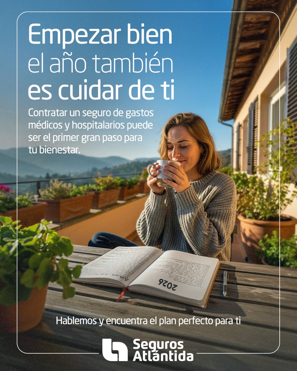 Empezar bien el año también es cuidarte.​
​
Un seguro de gastos médicos y hospitalarios te da la tranquilidad de saber que tu bienestar siempre es prioridad.​
​
Encuentra el plan ideal para ti.​

👉 Cotiza hoy:​
segurosatlantida.com/40-aniversario/​

#SegurosAtlántida #SegurosATuEstilo