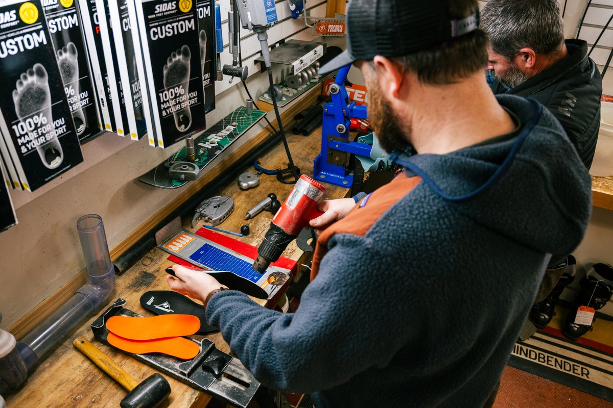 sundayriver's tweet image. What's the most important piece in your skiing setup? If you said boots, then you're correct. If your boot doesn't fit correctly, you're not setting yourself up for success. From adding a little extra wiggle room to creating custom footbeds, our team has got your feet covered.