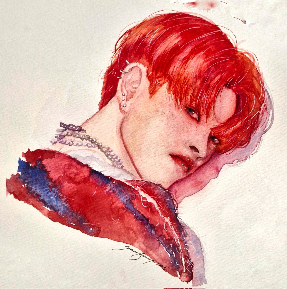 MarianaSmano's tweet image. Hi hi!! I'm selling these watercolors ♥️ 
90€ + WW shipping (excluding US) 
All shares will help me a lot!!