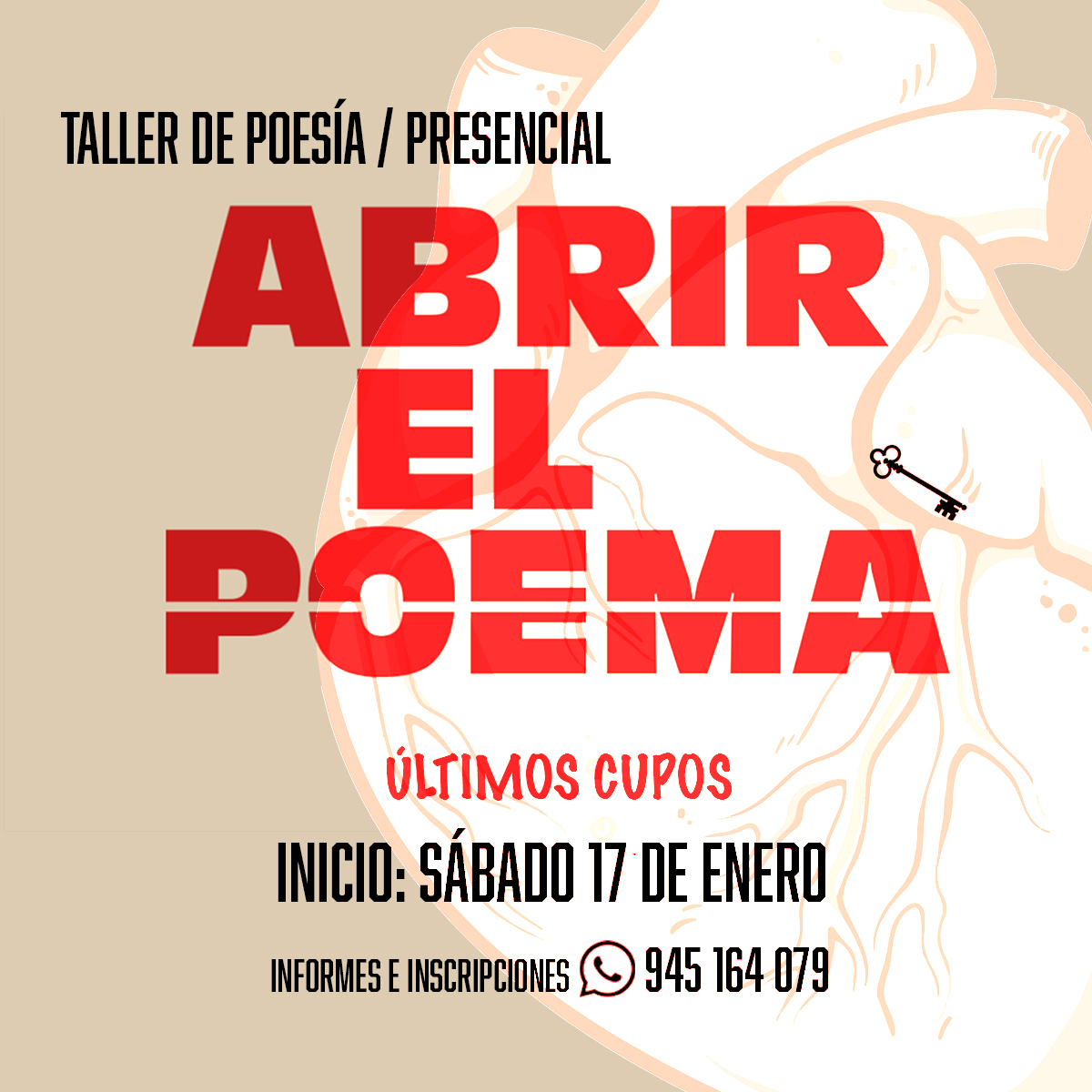 karavalcarcel's tweet photo. A solo unos días de cerrar las inscripciones de este taller que arranca el sábado 17 en Lima :) https://t.co/Qr1QE7ulDM