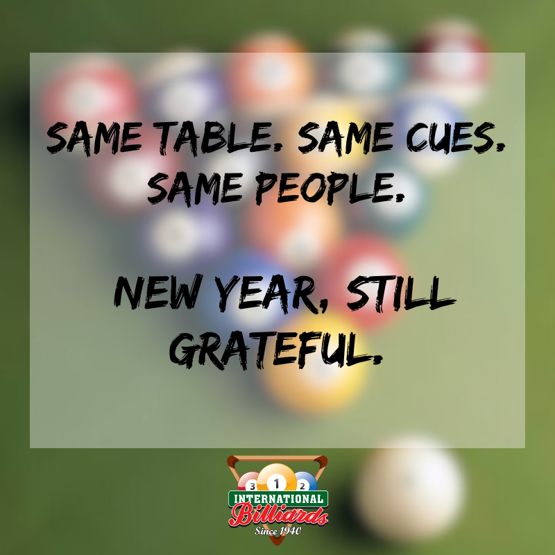 Some traditions are worth keeping.
Same table. Same cues. Same people.
New year — still grateful for the game and the community around it. ❤️ 🎱

👉 Who’s part of your regular pool crew?
Tag them or drop their name below 👇

#PoolCommunity #BilliardsLife