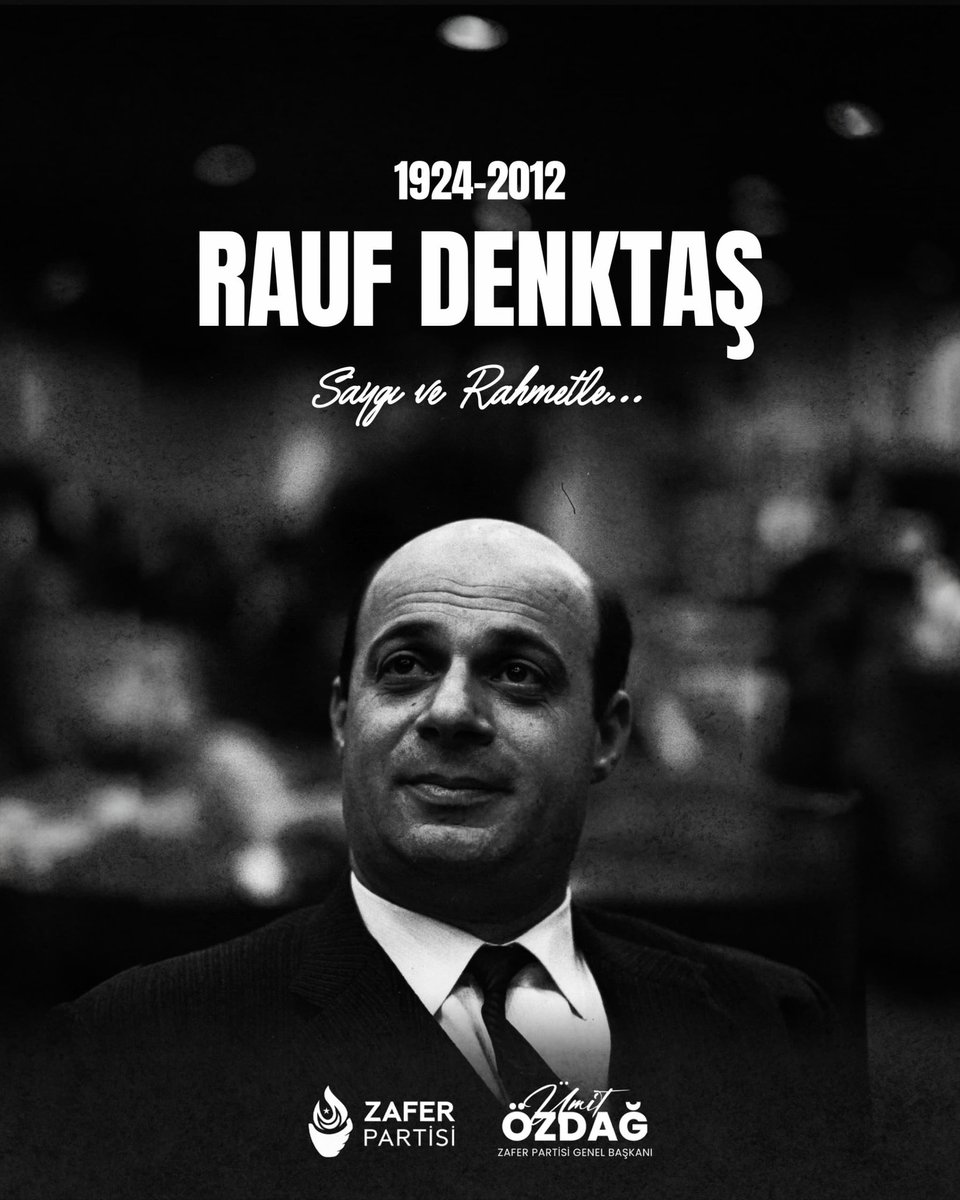 Zafer Partisi olarak, Kıbrıs milli davamızın efsane kahramanı ve KKTC’nin Kurucu Cumhurbaşkanı Denktaş’ı ölüm yıl dönümünde saygı ve minnetle anarken, 2000’li yılların başlarında özellikle de Annan Planı tartışmaları sırasında o zamanki AKP hükümetinin, kendisine yaptığı