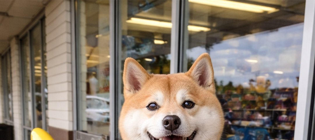 dogecoin's tweet image. is this trend annoying annoying..... yes, but at least this one has a shibe