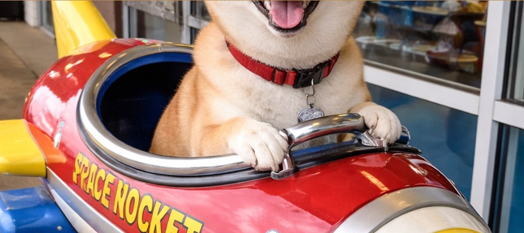 dogecoin's tweet image. is this trend annoying annoying..... yes, but at least this one has a shibe