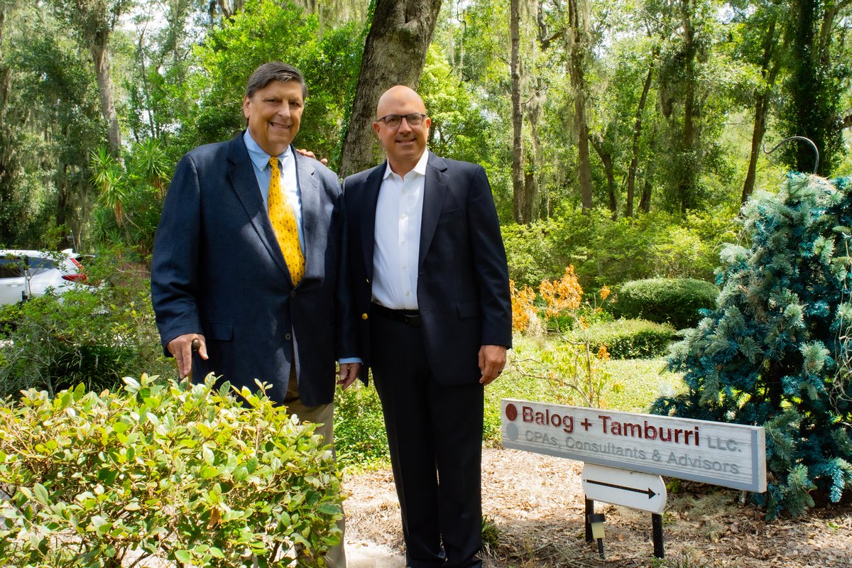 BalogTambCPAs's tweet photo. Fifteen years ago this month in sunny Jacksonville,  I joined forces with Rick Balog, merging our prior CPA businesses into “Balog + Tamburri CPAs, Consultants and Advisors”- with offices in Atlanta and Northeast Florida- and clients all around the USA today! https://t.co/dVdt0hn7P7