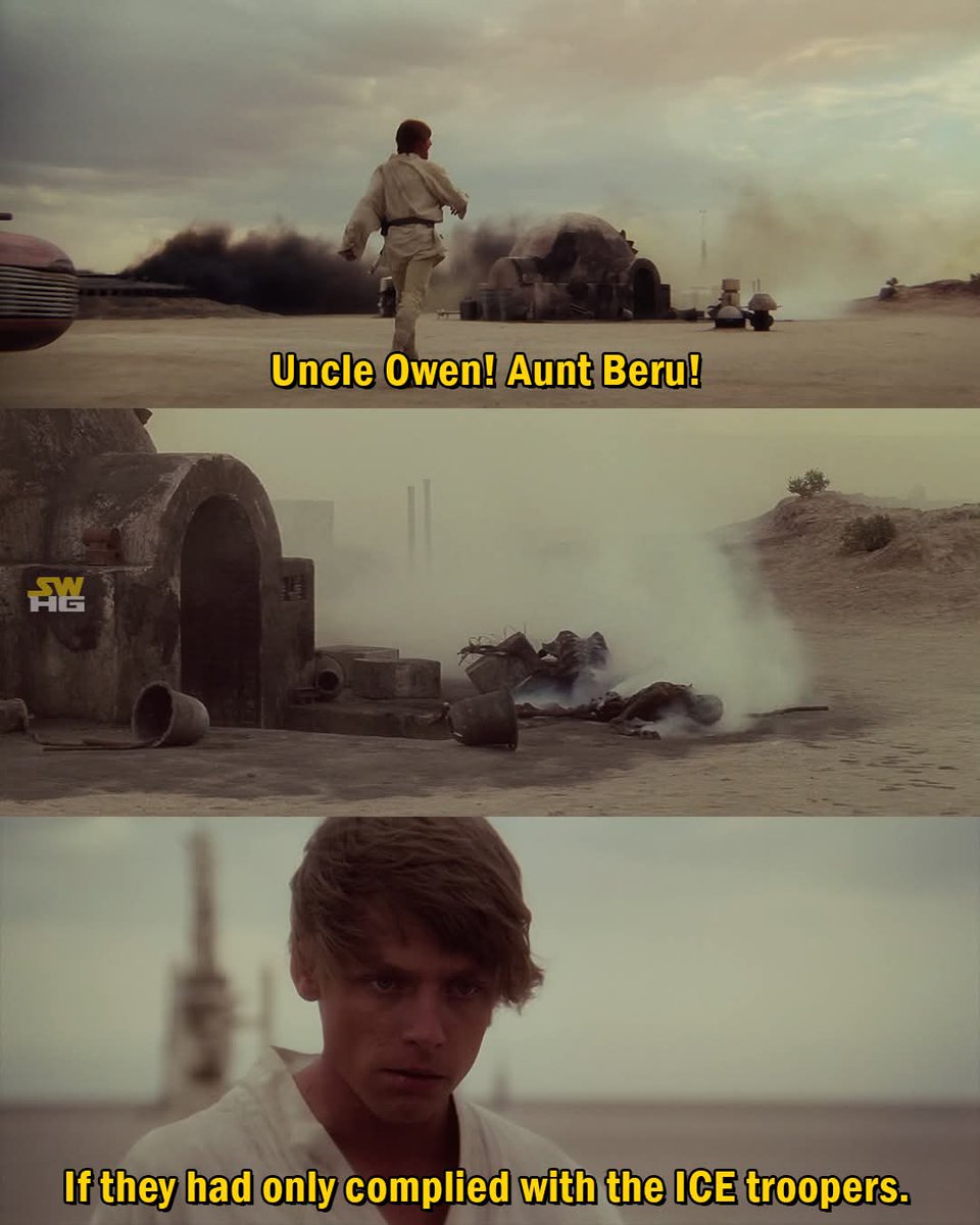 Aunt Beru probably told one of them that she wasn't mad.