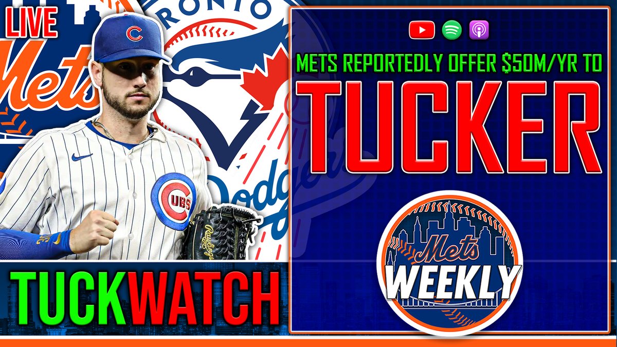 MetsWeeklyPod's tweet image. GOING LIVE FOR LATEST NEWS @ 3:45 EST 🚨
youtu.be/JE5ISVSZBuQ

REPORT: Mets Offering $50M A YEAR to Kyle Tucker | Latest Mets Offseason News &amp;amp; Rumors

@CorePython &amp;amp; @MMlynarkiewicz from Mets Central join the show as "TuckWatch" begins...