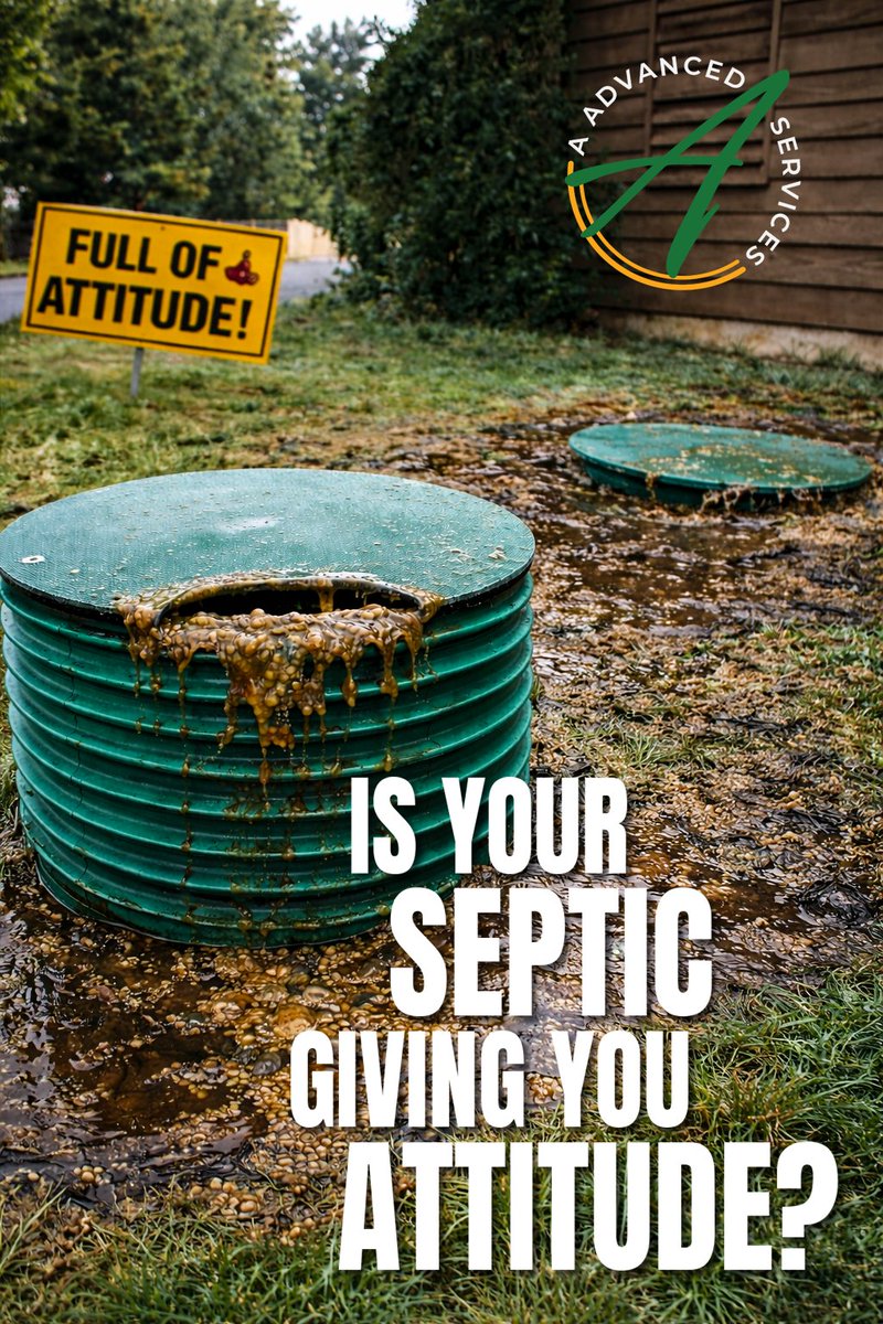 AAdvancedSeptic's tweet photo. 🚨 SEPTIC HOT TAKE: 🚨
If your toilet is burping,
your drain is judging you,
and your yard smells like a bad life decision…

Congrats. 🎉
Your septic tank is FULL ATTITUDE!💩 

Septic tanks don’t “heal themselves.”
They don’t respond to vibes.
And they definitely don’t care that you’re “busy.”

🛑 Ignore it long enough and your lawn becomes a poop-themed water park
🚛 Pump it now or explain the smell to your neighbors later

We’ve been handling everyone’s 💩 for 20 years.

📞 Call before your tank goes full villain mode.

📍 Locally Owned. Family Operated. Regionally Respected.
📞 Call us now: (253) 750-7772
📧 Email us: customerservice@aadvancedservices.com

We’re here 24/7 to help keep your home safe, your system protected, and your property flowing smoothly—even in the toughest weather.

#piercecounty #kingcounty #thurstoncounty #kitsapcounty #septicspecials #socialmedia #septic #septictank #Septicservice #septicpumping #tacoma #puyallup #orting #sumner #auburn #kentwa #renton #Federalway #graham #seattle #seatac #maplevalley #covingtonwa #enumclaw #laketapps #bonneylakewa #buckley #SepticProblems #septictank #septic