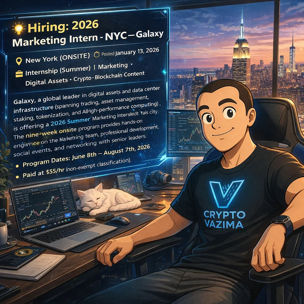 🌌 Hiring: 2026 Marketing Intern - NYC — Galaxy 📍 New York (ONSITE) | 💼  Internship (Summer) | 🧑‍💻 Marketing · Crypto · DigitalAssets · Blockchain  · Web3 | 🕐 Posted [time