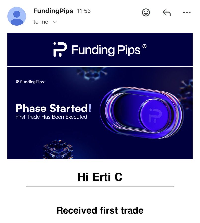 Congratulations, champ! 🎉
Passing the <a href="/fundingpips/">FundingPips</a> Phase 1 challenge on a $100K account is a huge achievement. Your discipline, patience, and consistency really paid off. This is proof that the hard work behind the scenes is showing results. On to Phase 2 <a href="/erti_trades/">Erti Çolla</a> 💪🏾📈🚀