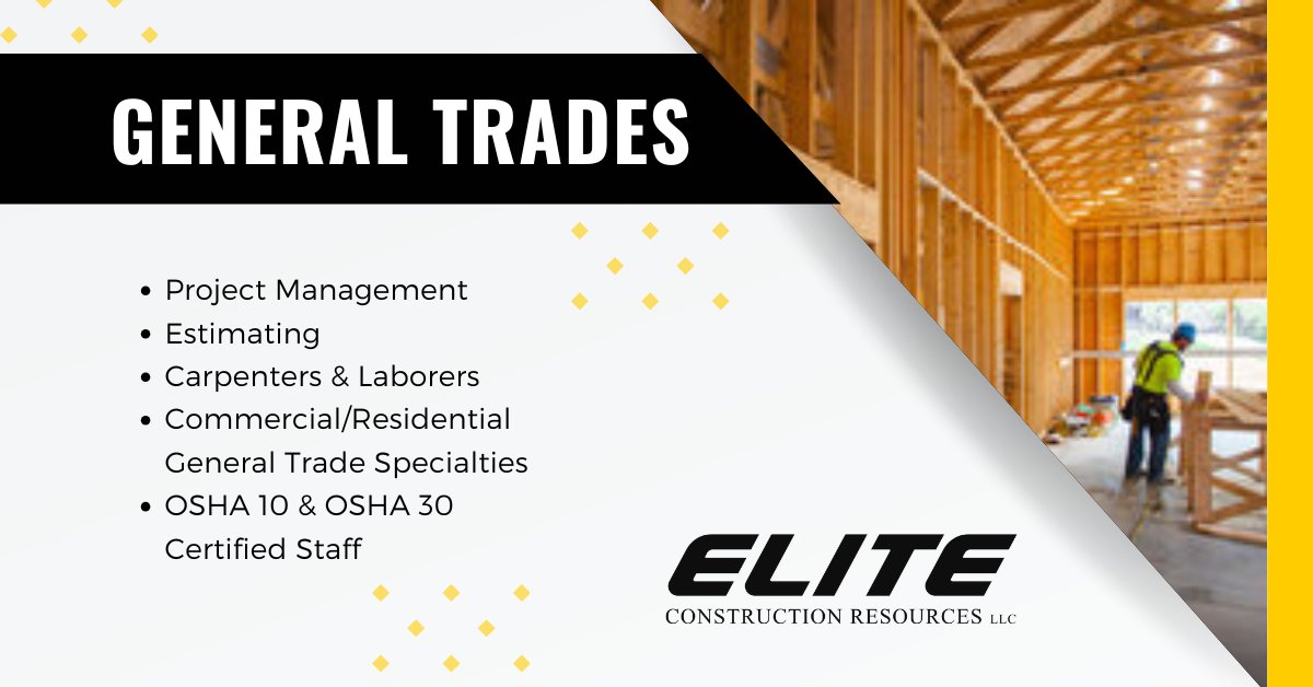 ELITECR_LLC's tweet image. Your project, handled from start to finish. Skilled trades, certified staff, and full-service solutions for commercial and residential builds. Let's get started  — brnw.ch/21wZ3Ga

#constructionresources #constructionservices