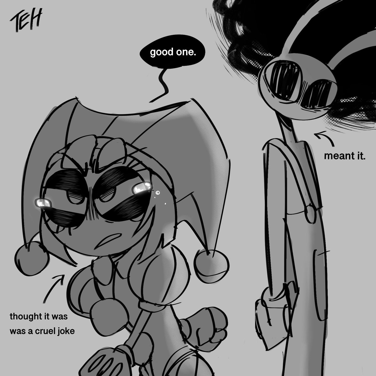 quarky__'s tweet image. funbunweek!
day 2:
the funny one.

“are you coming on to me?” 
“can you take anything seriously??”
#FUNBUNWEEK2026 #funnybunny