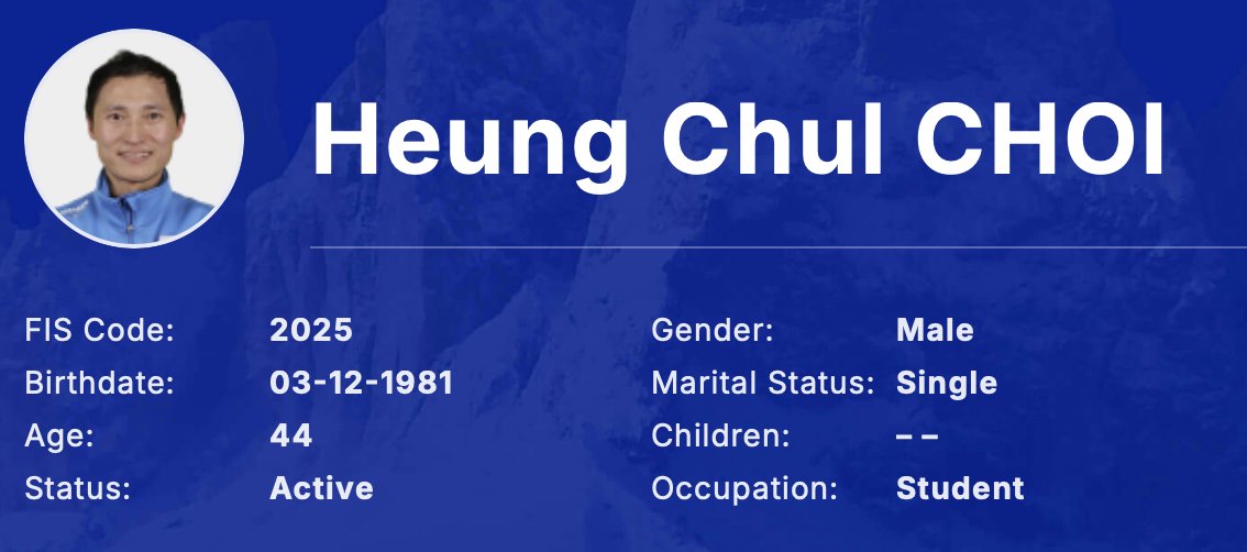 To pewnie "zasługa" aktualizowania danych raz na dziesięć lat a nie stan faktyczny, ale to się jednak pięknie spina, że człowiek, który w wieku 44 lat startuje sobie regularnie w TCS, mimo że od pandemii zdobył 4 punkty w PK w rubryce zawód wpisuje "Student".

#skijumpingfamily