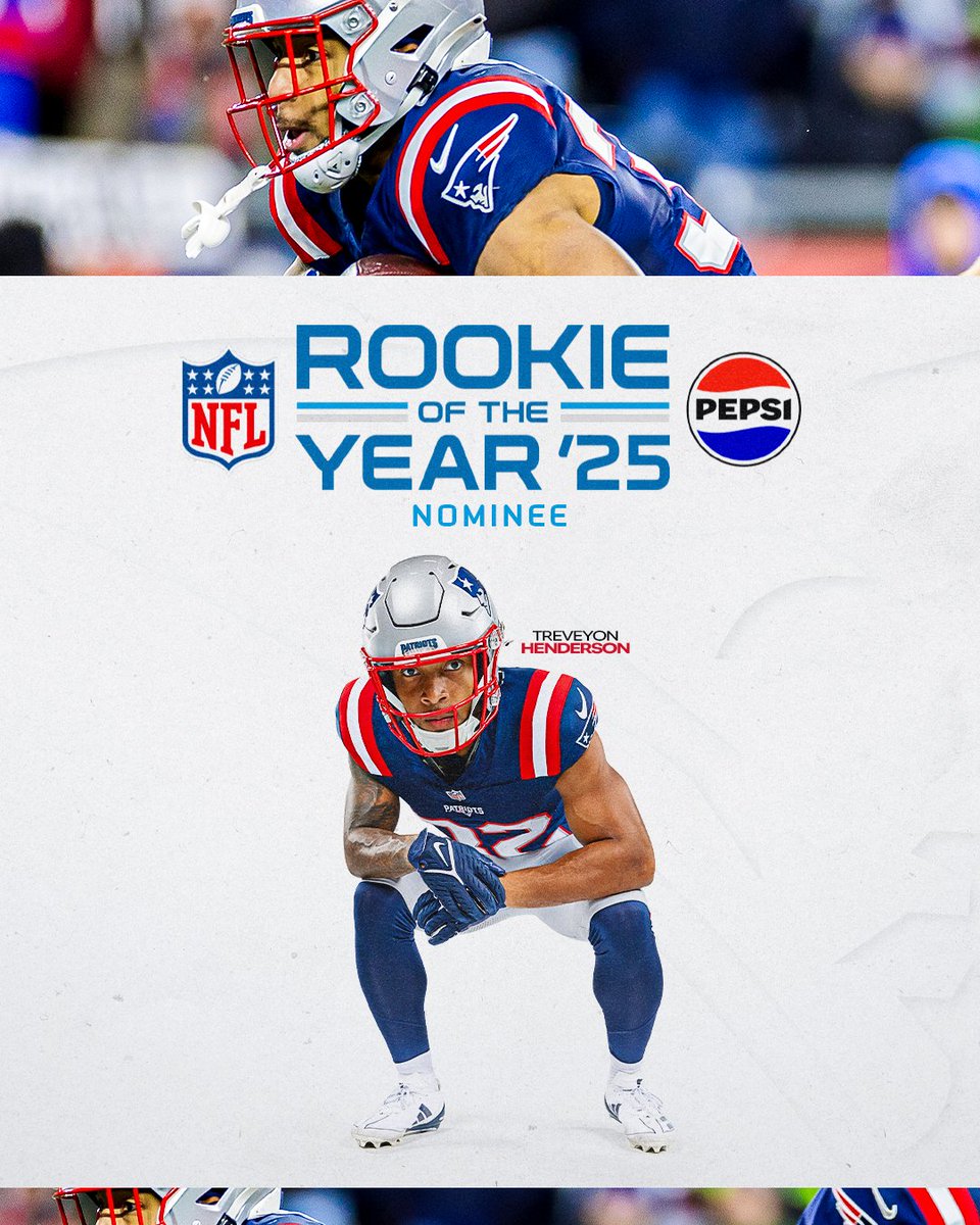 .<a href="/TreVeyonH4/">TreVeyon Henderson</a> with quite the rookie campaign 👏

<a href="/pepsi/">Pepsi</a> | bit.ly/4sAgnFb