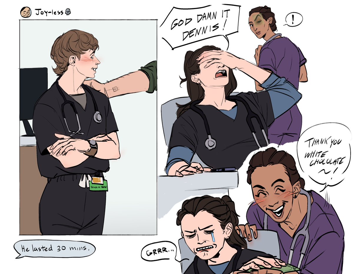 Koifee__'s tweet image. Here’s part 2 where everyone is praying on Dennis’ downfall
#thepitt  #hucklerobby #garsantos