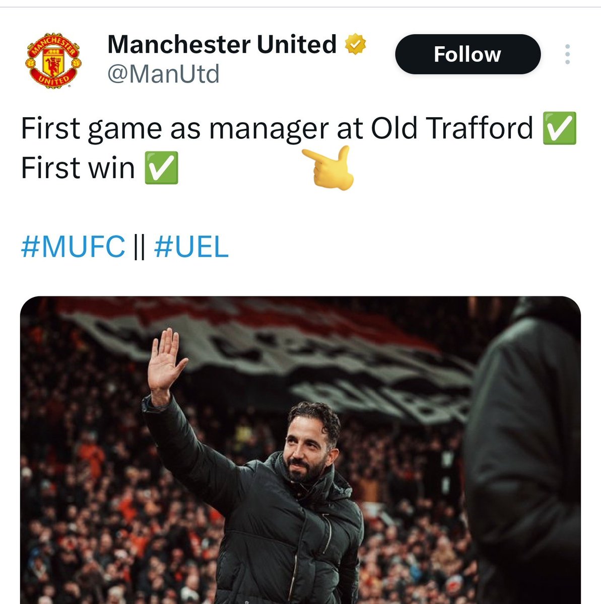 ReadItSaidIt's tweet image. They being careful about wording now since Amorim called them out on what they themselves called him 😂