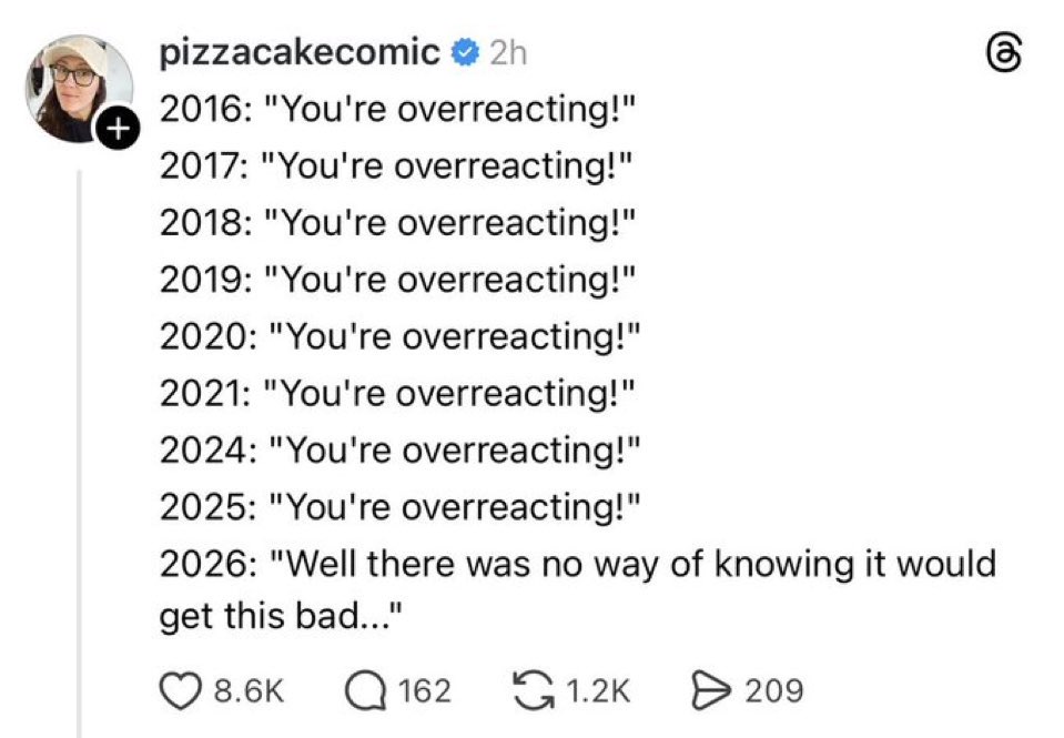 Being a Leftist is basically just being correct WAY ahead of time.