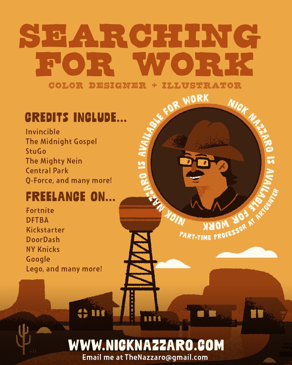 Looking for the next great animation design/illustration opportunity! 

I was lucky enough to help out on Invincible and The Mighty Nein among other cool projects but I need more!