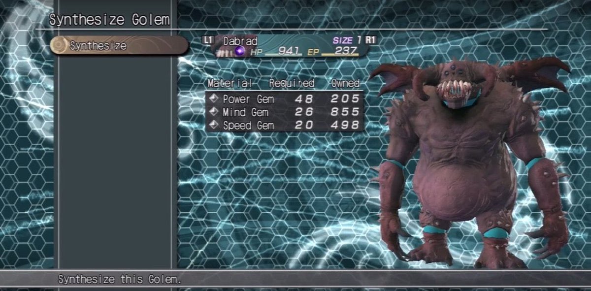 WesternYokai666's tweet image. É pra não perder o fio da meada, Enchanted Arms, RPG de 2006, possui um boss que teve modelo usado depois dm Demon’s Souls como Vanguard Demon.