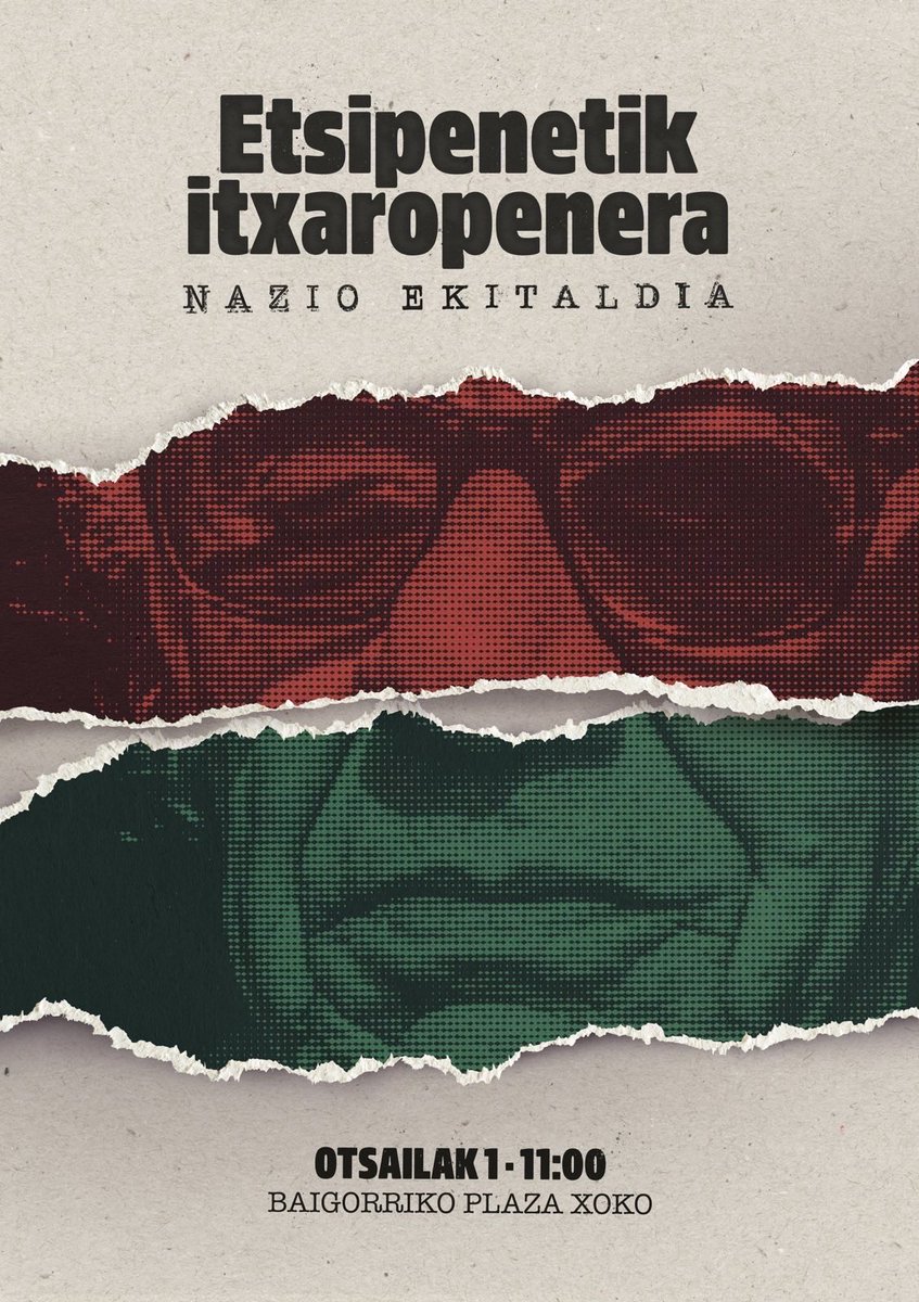 mikel_irastorza's tweet image. Gaurko egunez BVEk egindako atentatu batean galdu zuen ikusmena Peixotok. Baina ez zioten ebatsi argitasuna.

Otsailaren 1ean Baigorrin elkartuko gara.