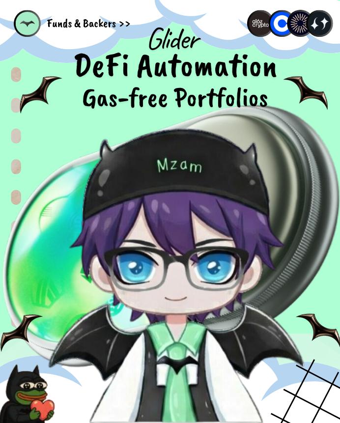 mzam7777's tweet photo. The New Era of DeFi : Crypto + AI + Stocks + Stablecoin yields + Bonds + RWAs  & more⚡️

gGlide Everyone 🦇♾
gM CT ⛅️

Mzam in here, want to share about Glider 👀

What is Glider?
Glider is a decentralized platform for automated cryptocurrency portfolio management. 

Simply put, @glider__  makes it easy to move your crypto assets from one to another according to your settings when creating your portfolio.
__________________________________
🌀Key Features:
>Automated Portfolio Management: 
Users can set strategies for automatic portfolio rebalancing on a predefined schedule (e.g., every few minutes or once per day).

>Non-Custodial Architecture: 
Funds are managed through smart contracts and session keys, without transferring control to the platform.

>Cross-Chain Support: The platform works across multiple blockchain networks, allowing asset movement and management without manual switching.

>Market-Responsive Adjustments: Glider can adjust a user's portfolio based on current market conditions.

>Analytics and Forecasting: The platform uses models to analyze the market and help identify entry and exit points.

>Glider emphasizes a user-friendly experience by eliminating complexities commonly associated with DeFi. Users can design and manage automated portfolios without compromise, benefiting from a unified platform.

Remember this is not just crypto assets & this is just the beginning.........

Source from Co-Founder of Glider (@BrianInCrypto) : Glider plans to add Stocks and Lending protocols in the near future. Additionally, AI (Artificial Intellegent) features may be added to the platform.

Here is some information and integration that has been done by Glider👇