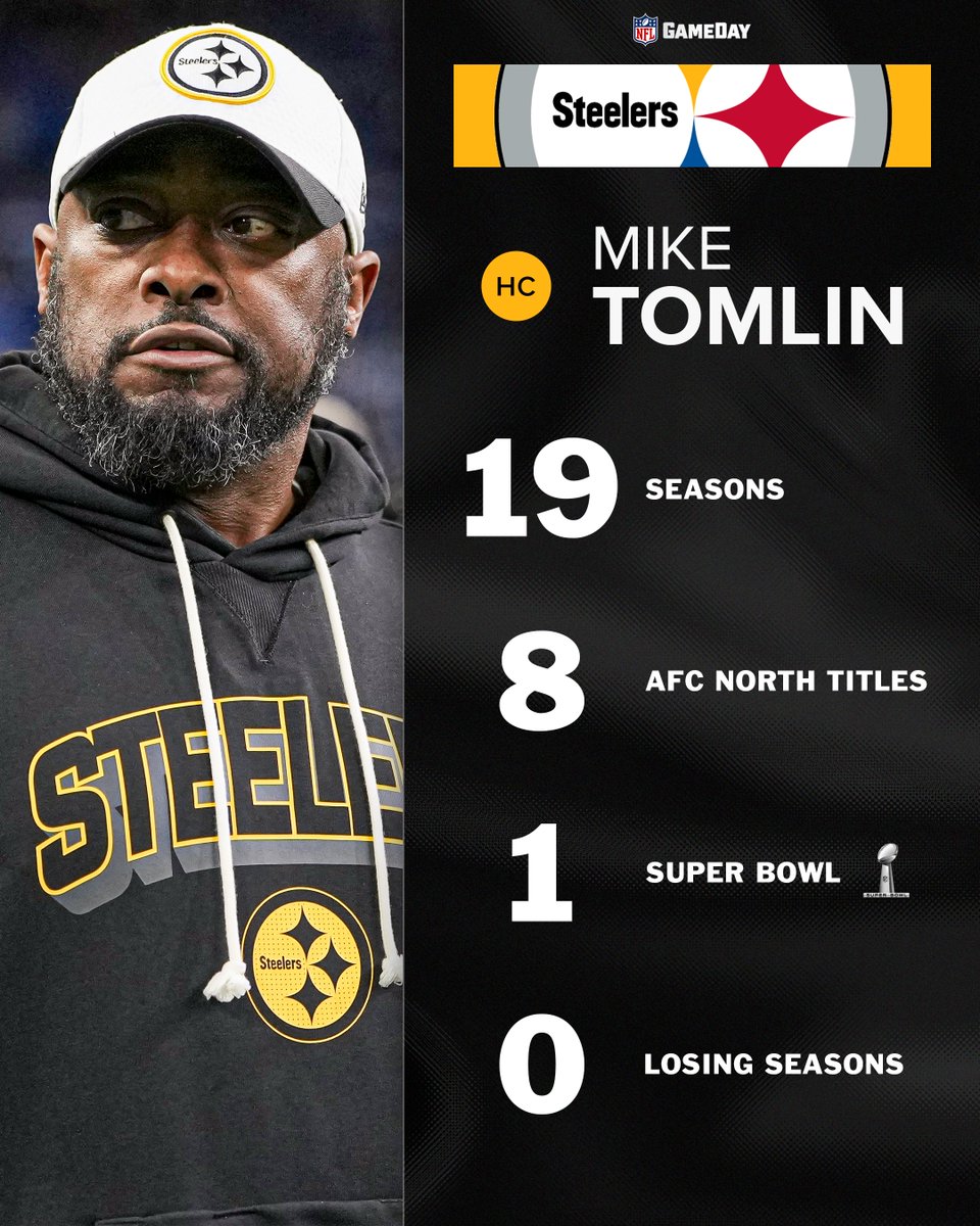 NFLGameDay's tweet image. What a career for Mike Tomlin 🙌