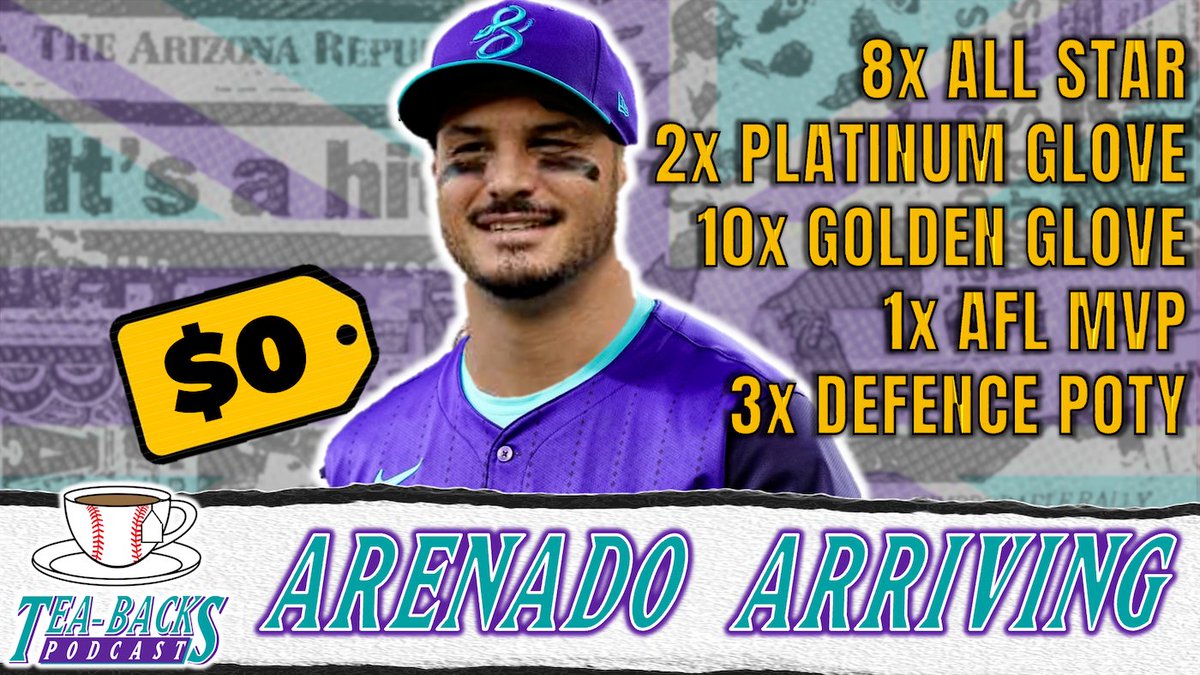The #Dbacks make a big  trade for an 8x All-Star, but will pay NOTHING in 2026! Here's the lowdown on Nolan Arenado's arrival: 

🍏 Apple Podcasts: podcasts.apple.com/gb/podcast/tea…

🔊 Spotify:  open.spotify.com/show/7bm3RExgV…

▶️ Youtube: youtu.be/xlyH5MyxvpM

 #MLB #Baseball #Podcast
