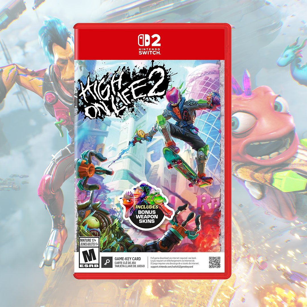 HIGH ON LIFE 2 IS COMING TO NINTENDO SWITCH 2!

AND you can pre-order physical editions TODAY, because why settle for a digital copy when you could eternally admire the work of a comedy classic on your shelf? 

AMAZON 🔗:
amazon.com/dp/B0GGDYYH1V/…