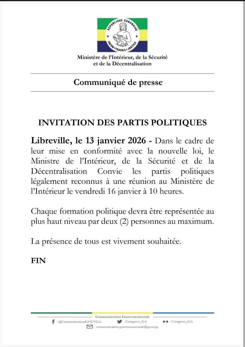 COMMUNIQUÉ DE PRESSE !