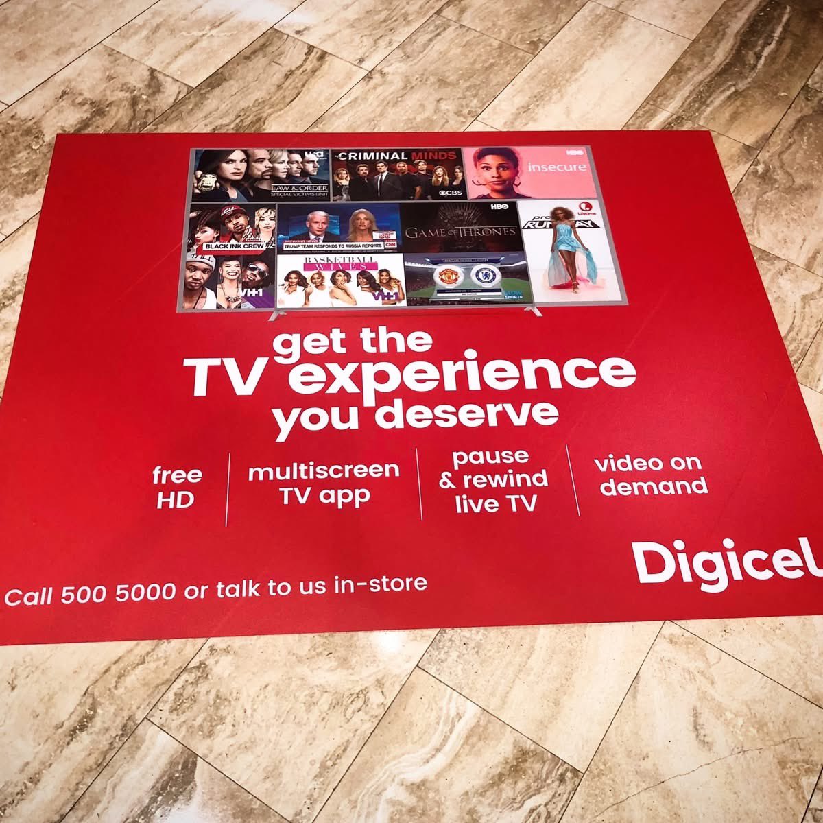 Mediavilletv's tweet photo. Put Your Brand Where the Foot Traffic Is in 2026 🚀

Looking for a high-impact way to get your brand noticed? Floor decal advertising puts your message directly in front of thousands of shoppers every week — literally under their feet 👣.
 Email us at advertise@mediaville.tv. https://t.co/aNoHfrbtdh