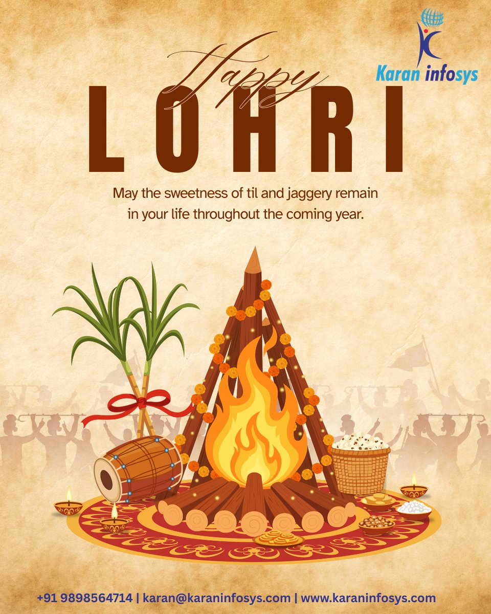 KaranInfosys's tweet photo. 🔥 Happy Lohri! 🌾
Wishing warmth, positivity, and growth from all of us at @KaranInfosys .

#Lohri
#KaranInfosys
#FestiveSeason
#BusinessGrowth https://t.co/HEQ1U6wIeY