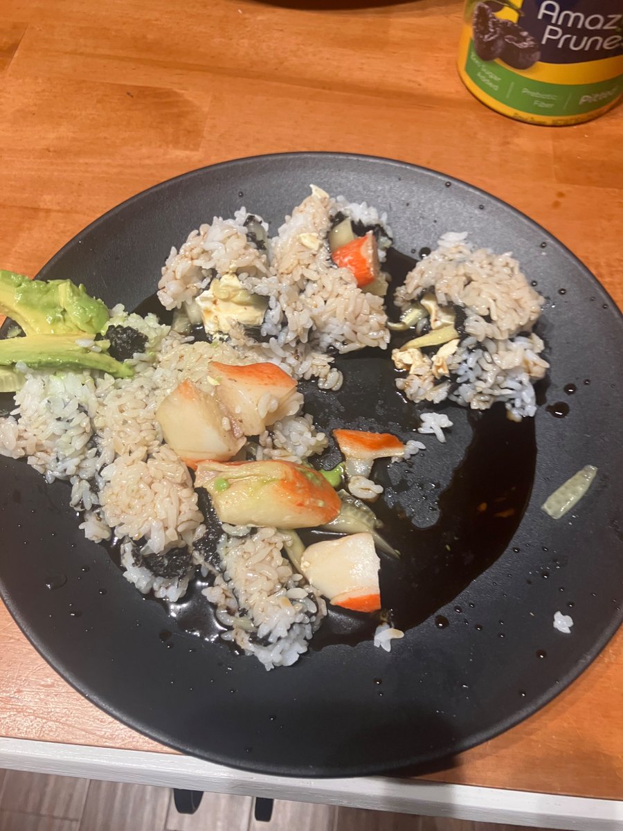 exponentbracket's tweet image. i tried to make sushi