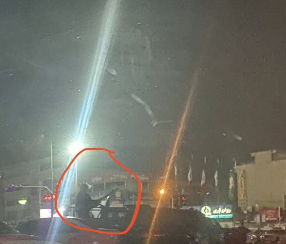 Received photo from Tehran today: “A military vehicle equipped with a machine gun in Sadeghieh (Aryashahr).” 🤯

Please share this and tag: <a href="/joerogan/">Joe Rogan</a> <a href="/TuckerCarlson/">Tucker Carlson</a> <a href="/dbongino/">Dan Bongino</a> <a href="/megynkelly/">Megyn Kelly</a> <a href="/TreyYingst/">Trey Yingst</a> <a href="/GregPalkot/">Greg Palkot</a> <a href="/BenjaminHallFNC/">Benjamin Hall</a> <a href="/SteveWitkoff/">Steve Witkoff</a> <a href="/BarronTNews_/">ⁿᵉʷˢ Barron Trump 🇺🇸</a> <a href="/MELANIATRUMP/">MELANIA TRUMP</a>