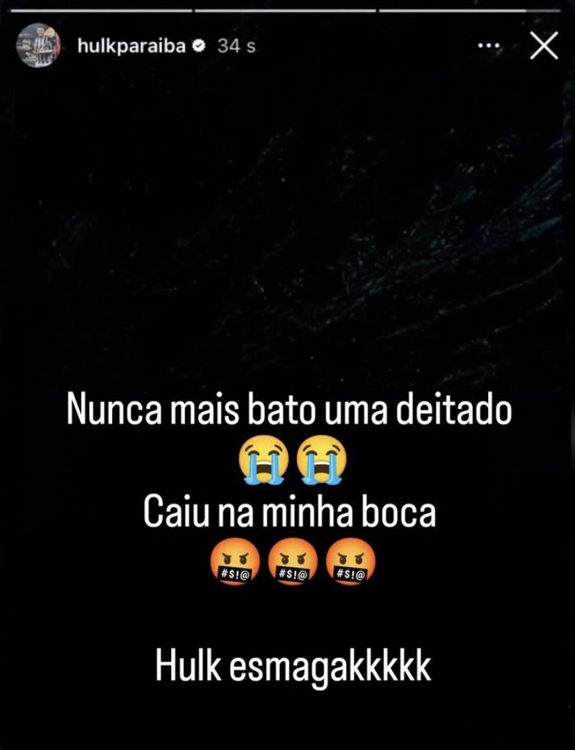 VitorJardimm's tweet image. 🚨 URGENTE 🚨

Hulk acaba de se pronunciar em seu Instagram