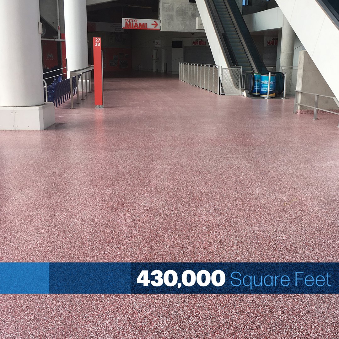 Techniquexfloor's tweet image. Another happy customer; this time it was the Miami Marlins! 

The goal was clear from day one: install a floor that wasn’t just visually impressive, but built to stand up to the demands of a sold out ballpark.

#EpoxyFlooring #Resinousflooring #MiamiMarlins #Techniquex