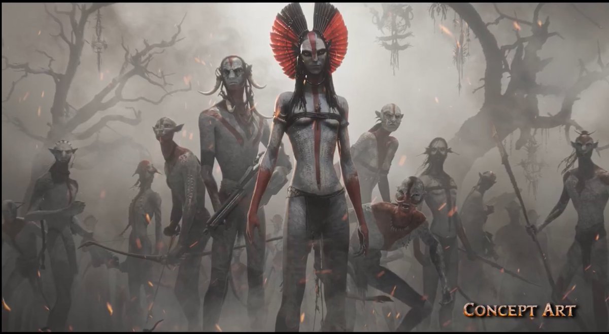 filhoomatikaya's tweet image. As artes melhores que as cenas do filme 😬

As cabeças dos Na'vi nas estacas, os kurus pendurados na cabana da Varang, os na'vi de guarda numa grande estaca de madeira e o Squad Mangkwan. ❤️