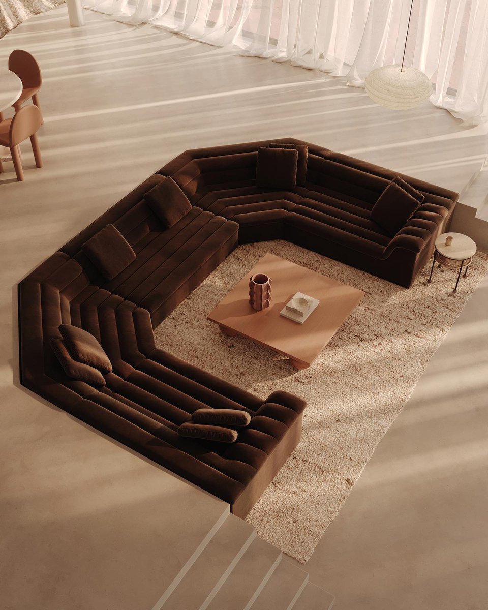 INTERIORPORN1's tweet photo. This float sofa by Sarah Ellison is timeless https://t.co/jivn7vVjvr