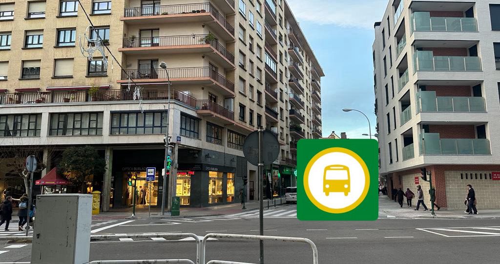 ADI! 
Bihar, urtarrilak 14, Zangozako Merindadea kaleko autobus geltokietan pintaketak eginen dira.
9:30etik aurrera kale horretako autobus geldialdiak ez dira erabilgarri izanen. 
Hauek ordezko geldiguneak:
⚫ Kale Nagusia 37 bis
⚫ Benten ingurubidea 17
Barka eragozpenak!