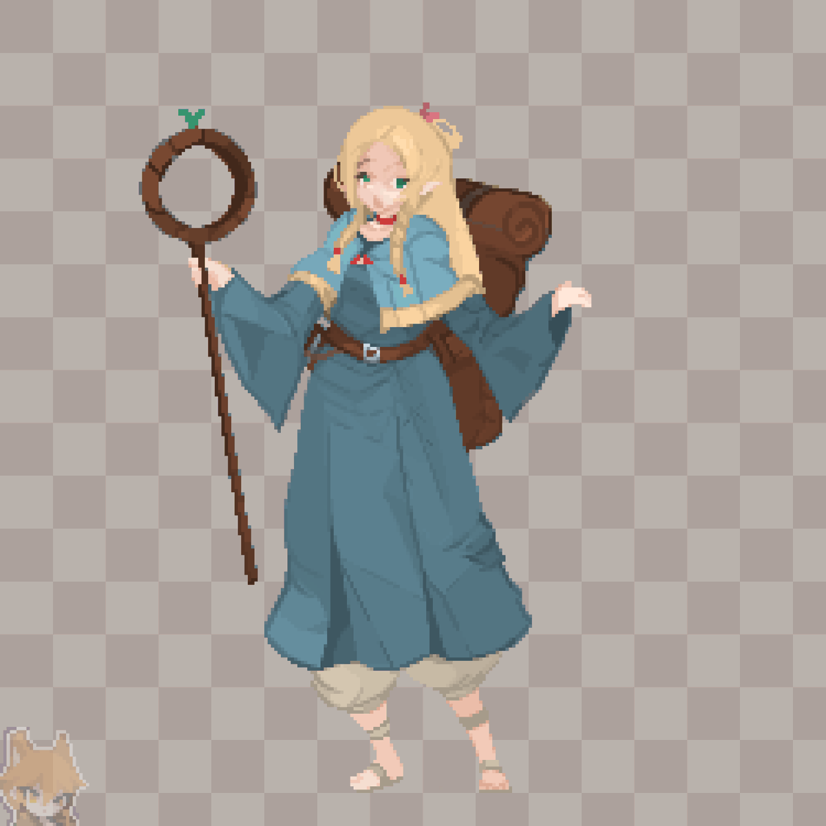 henapixels's tweet image. Marcille - Dungeon Meshi🍳
#pixelart #aseprite #ドット絵